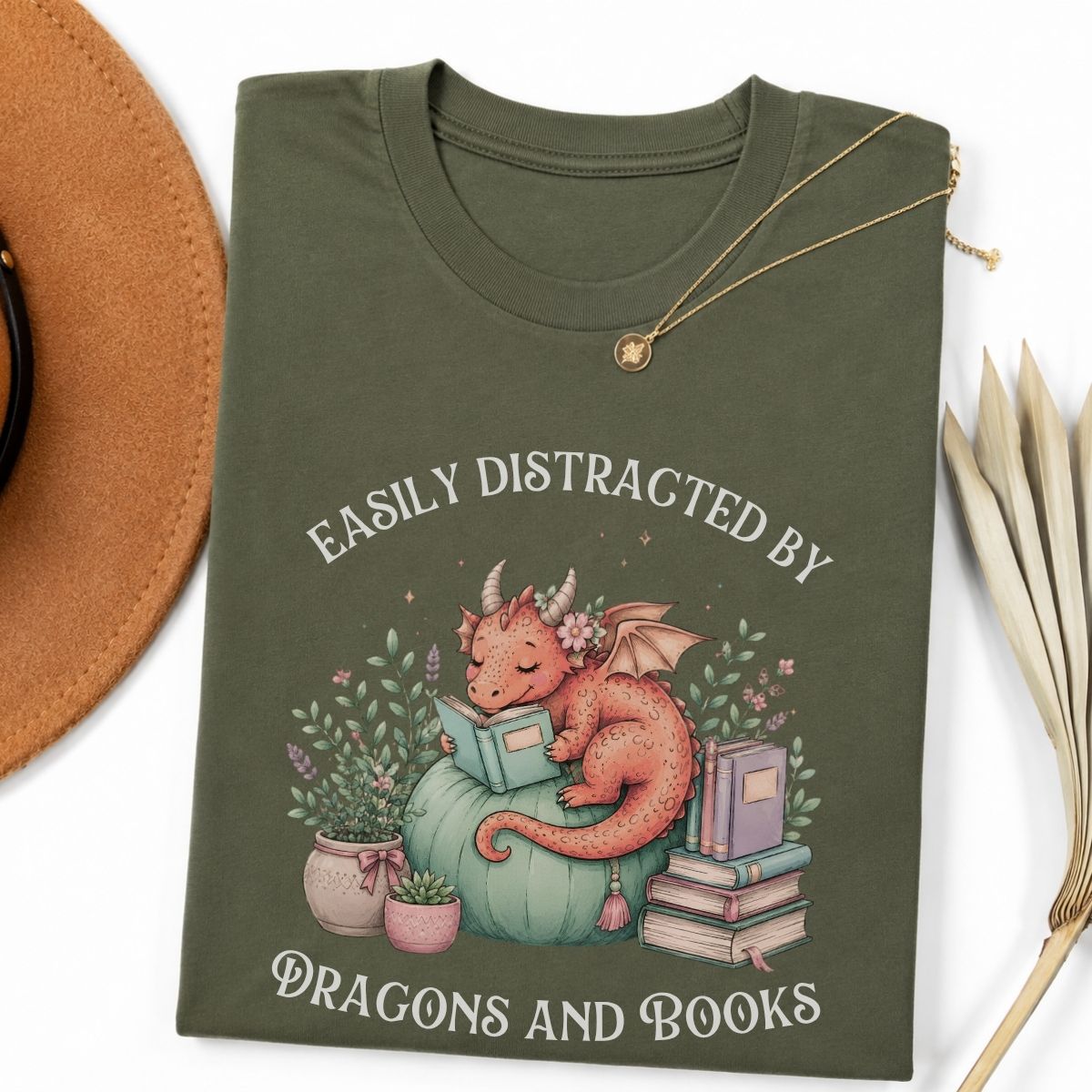 Dragons and Books Tee