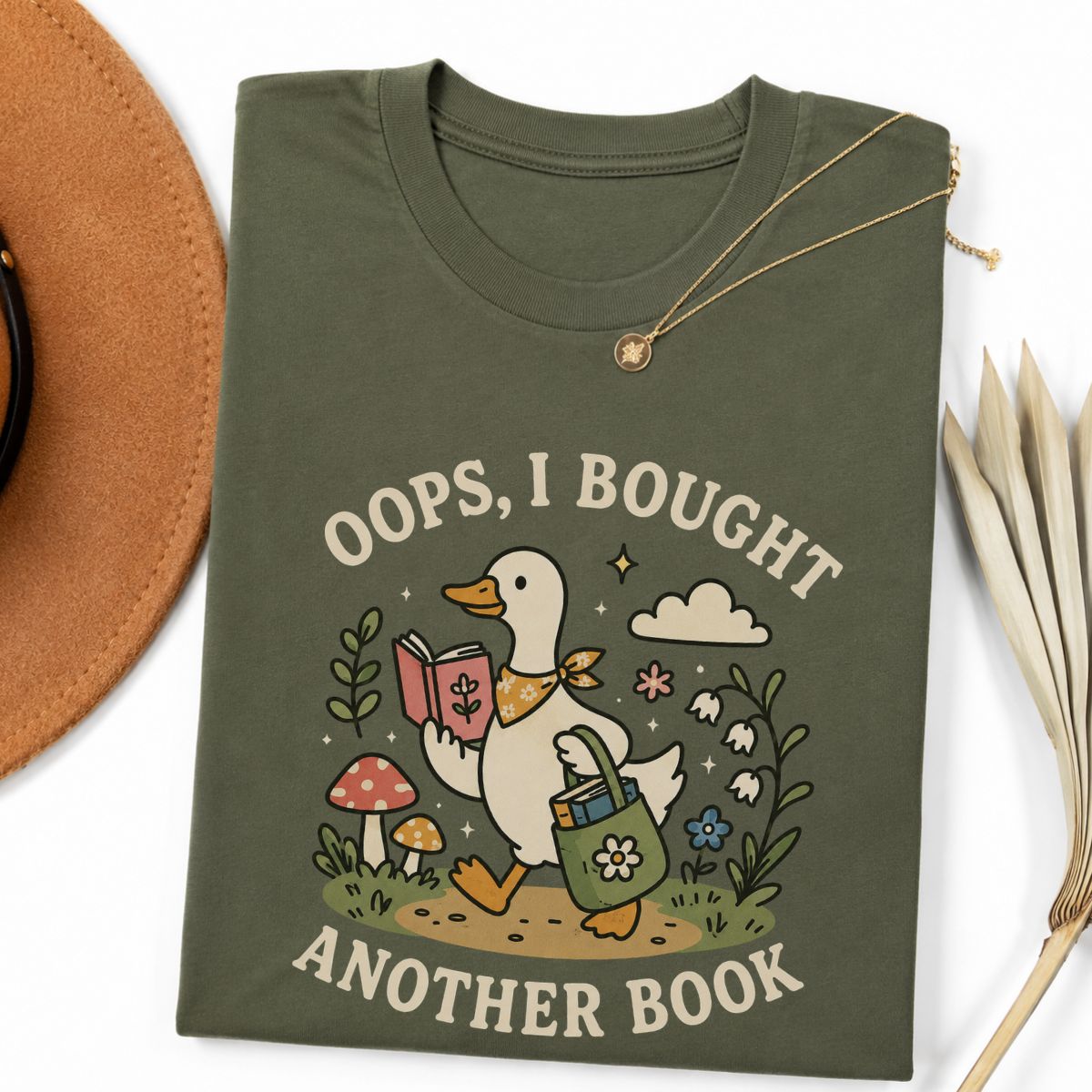 Funny Bookish Goose Tee