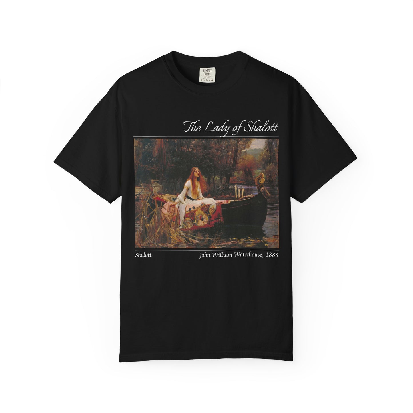 Waterhouse Lady of Shalott Shirt | Comfort Colors® 100% Cotton Tee