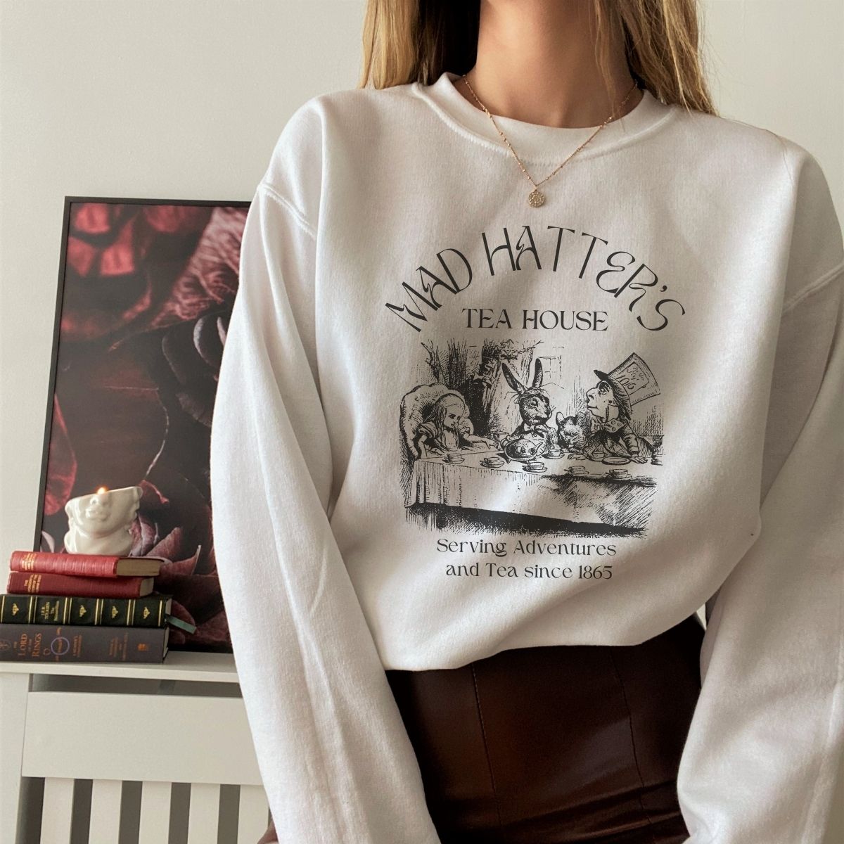 Alice's Adventures in Wonderland Sweatshirt | Cotton Blend Crewneck