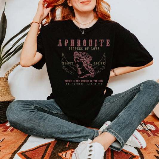 Aphrodite Shirt | Greek Myth Comfort Colors® 100% Cotton Tee