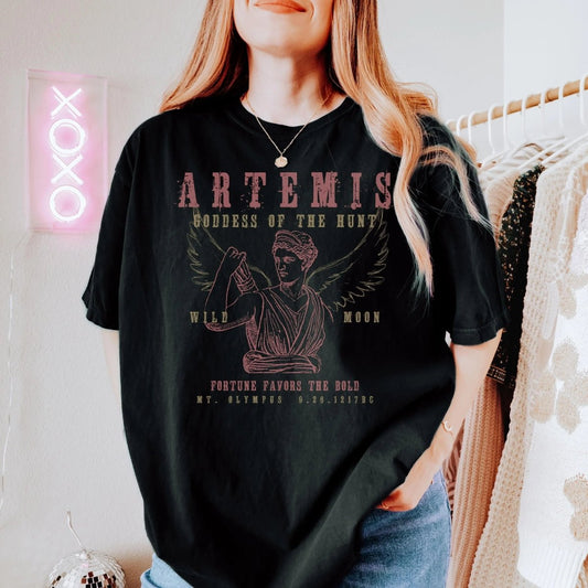 Artemis Goddess Shirt | Greek Myth Comfort Colors® 100% Cotton Tee