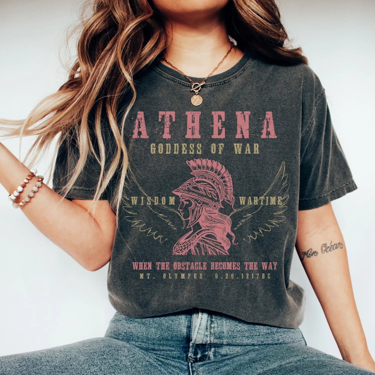 Athena Goddess Shirt | Greek Myth Comfort ColorsĀ® 100% Cotton Tee