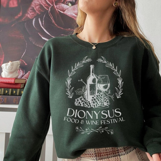 Dionysus Sweatshirt | Greek Myth Cotton Blend Crewneck