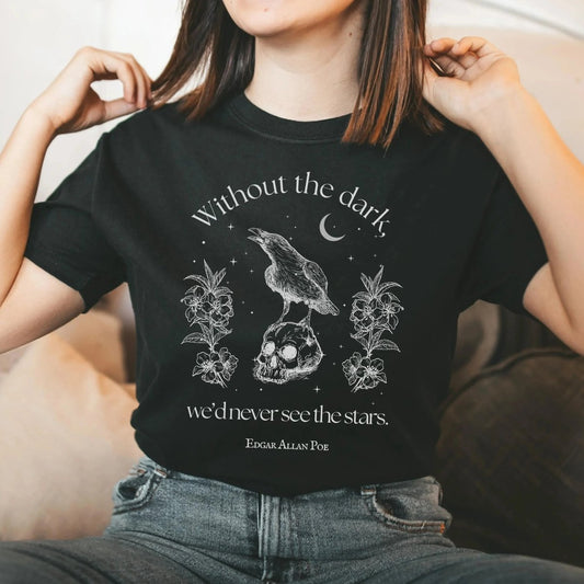 Edgar Allan Poe Shirt | Dark Academia Soft 100% Cotton Tee