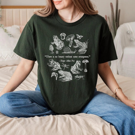 Edgar Allan Poe Shirt | Goblincore Soft 100% Cotton Tee