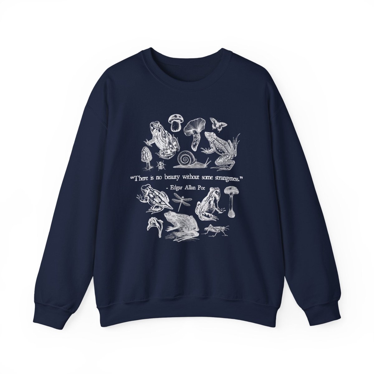 Edgar Allan Poe Sweatshirt | Goblincore Cotton Blend Crewneck