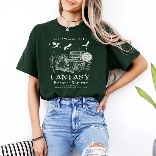 Fantasy Book Club Shirt | Book Lover Soft 100% Cotton Tee