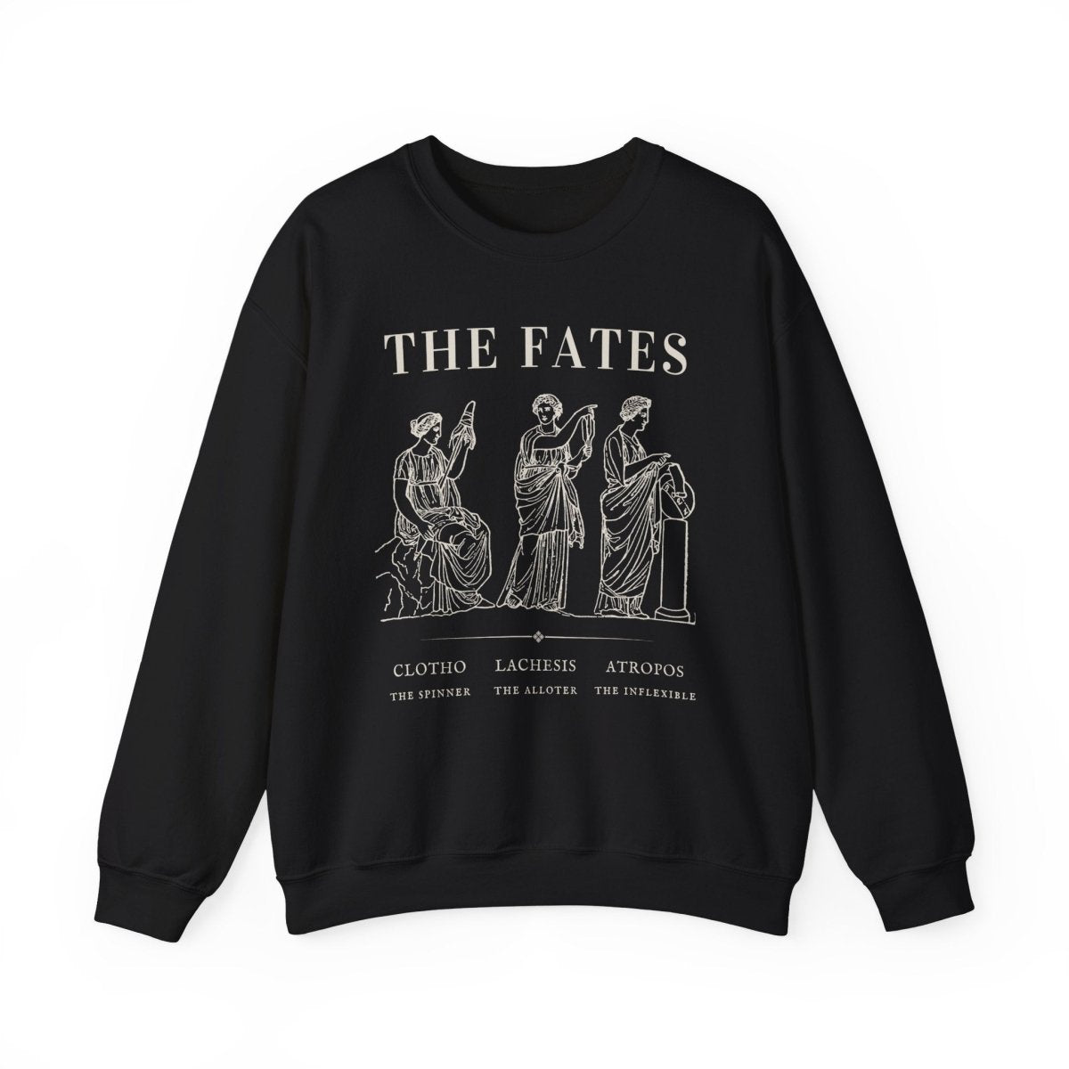 Fates Greek Myth Sweatshirt | Dark Academia Cotton Blend Crewneck