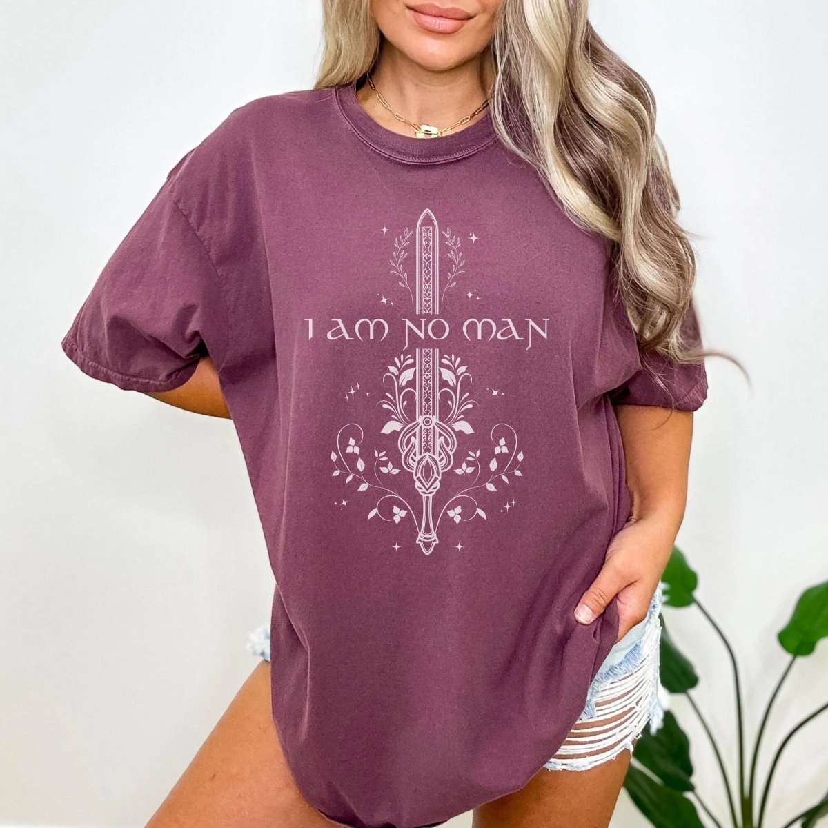 I Am No Man Shirt | Fantasy Comfort Colors® 100% Cotton Tee