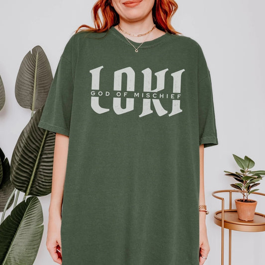Loki God of Mischief Shirt | Comfort Colors® 100% Cotton Tee