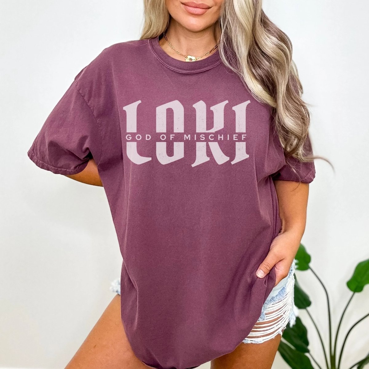 Loki God of Mischief Shirt | Comfort Colors® 100% Cotton Tee