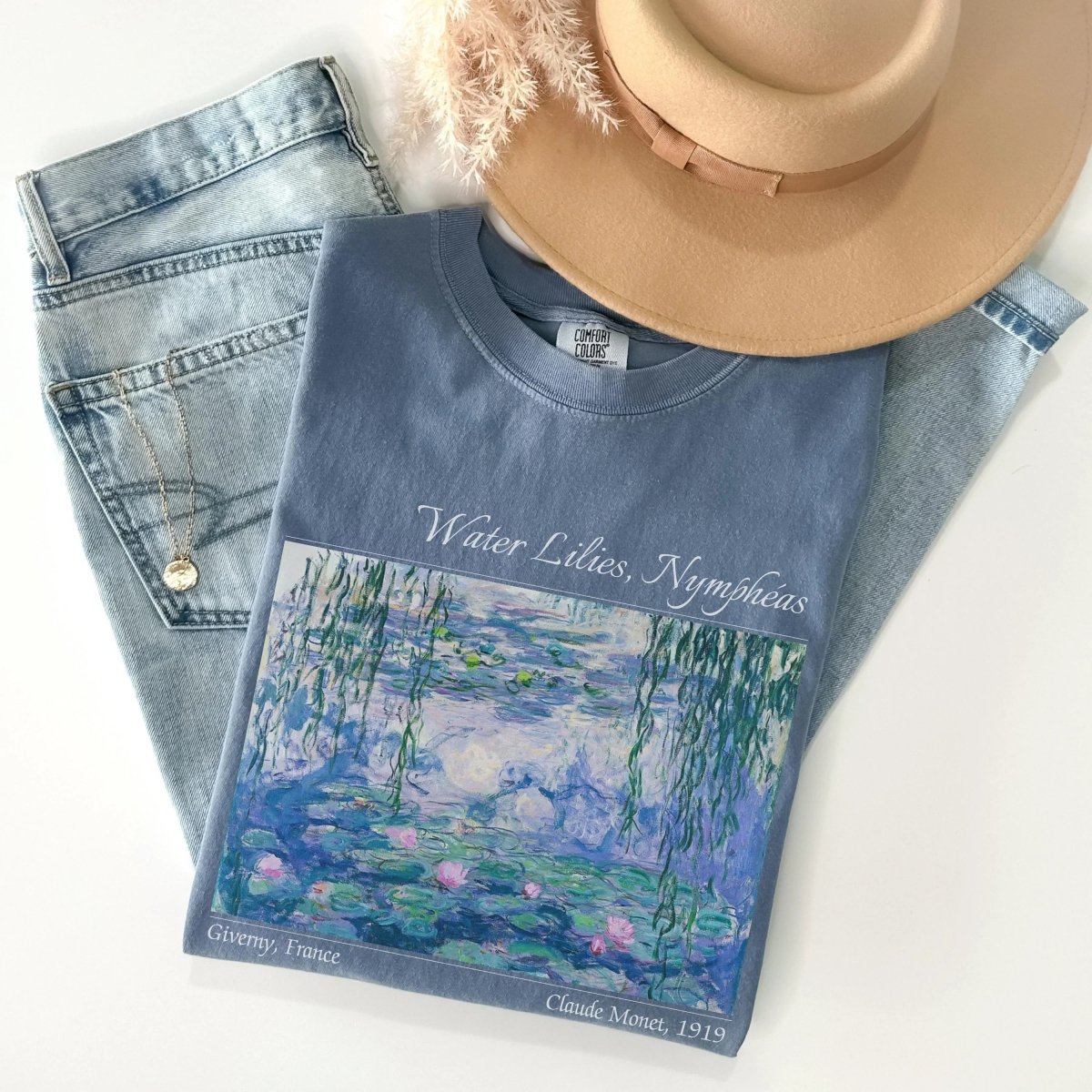 Monet Water Lilies Shirt | Painting Comfort Colors® 100% Cotton Tee