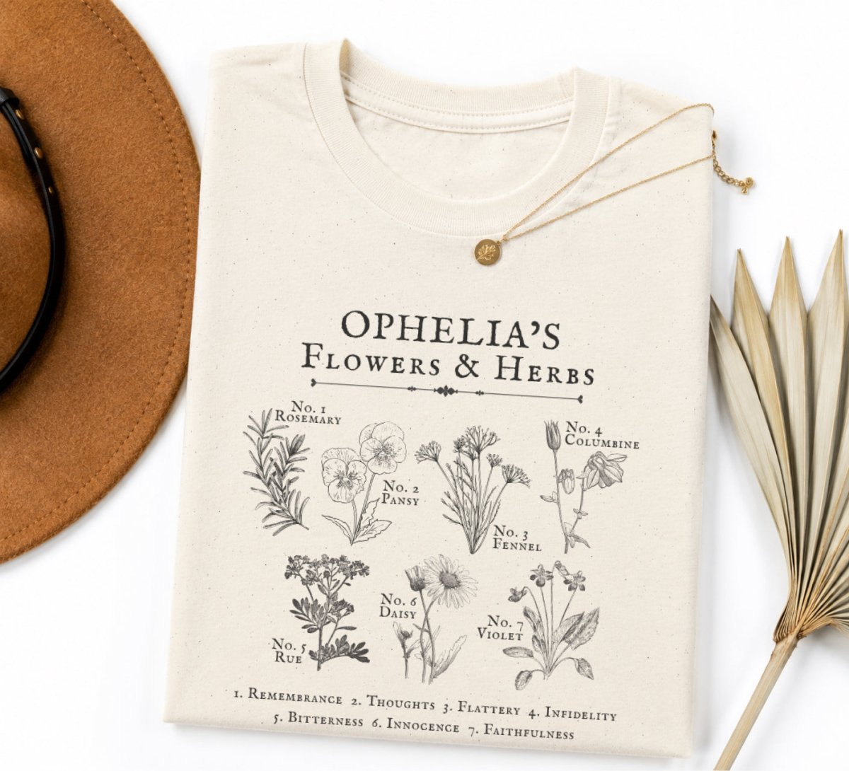 Ophelia Flowers T-shirt