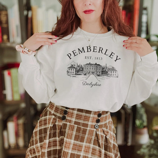 Pride and Prejudice Pemberley Sweatshirt | Cotton Blend Crewneck