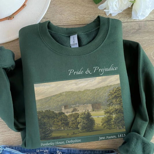 Pride and Prejudice Pemberley Sweatshirt | Cotton Blend Crewneck