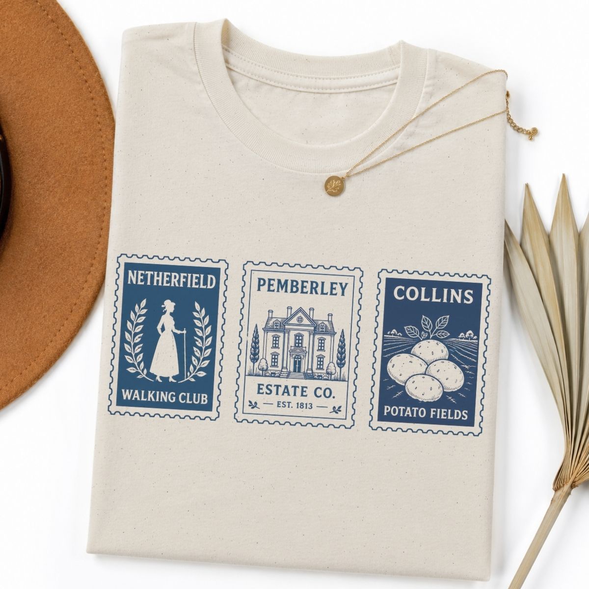 Pride and Prejudice Stamps Tee