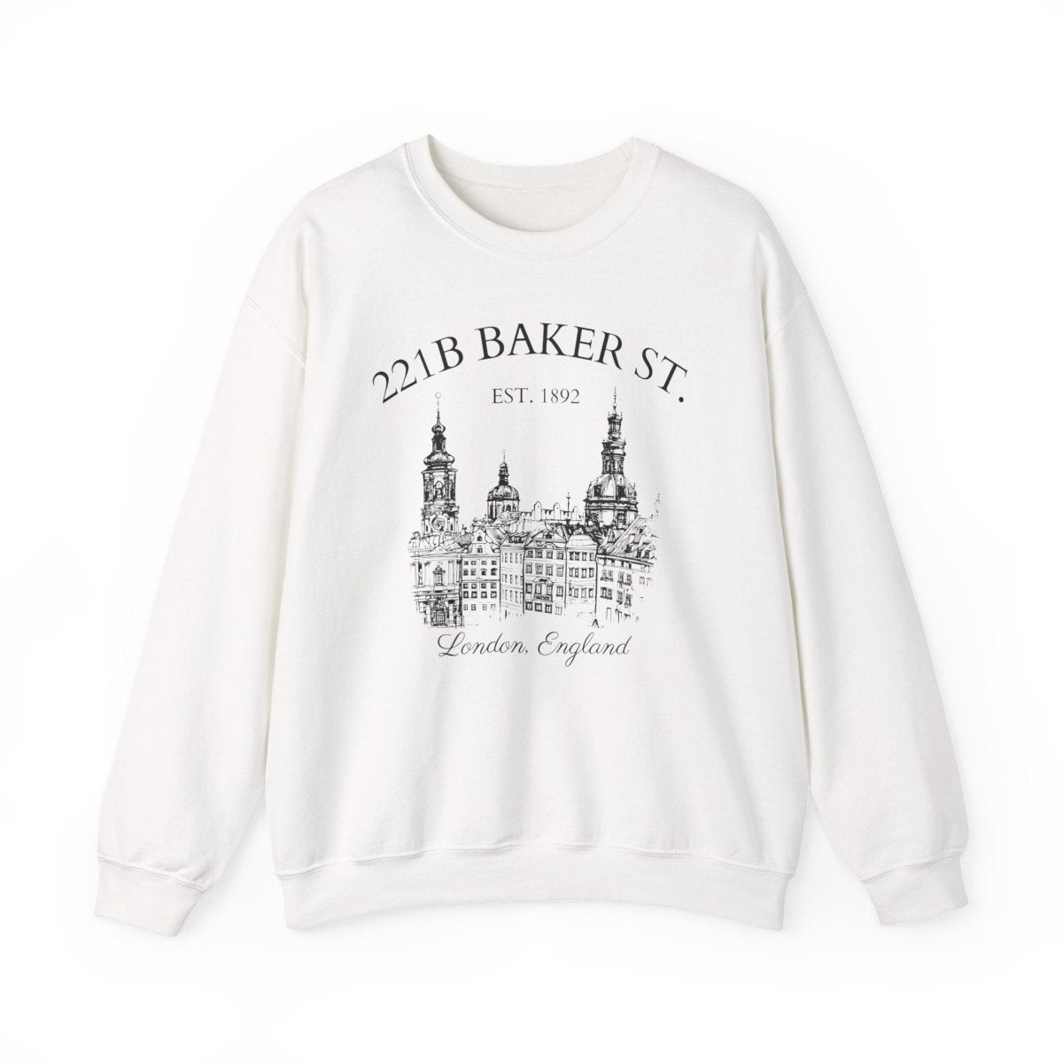 Sherlock Holmes Sweatshirt | 221B Baker St Cotton Blend Crewneck