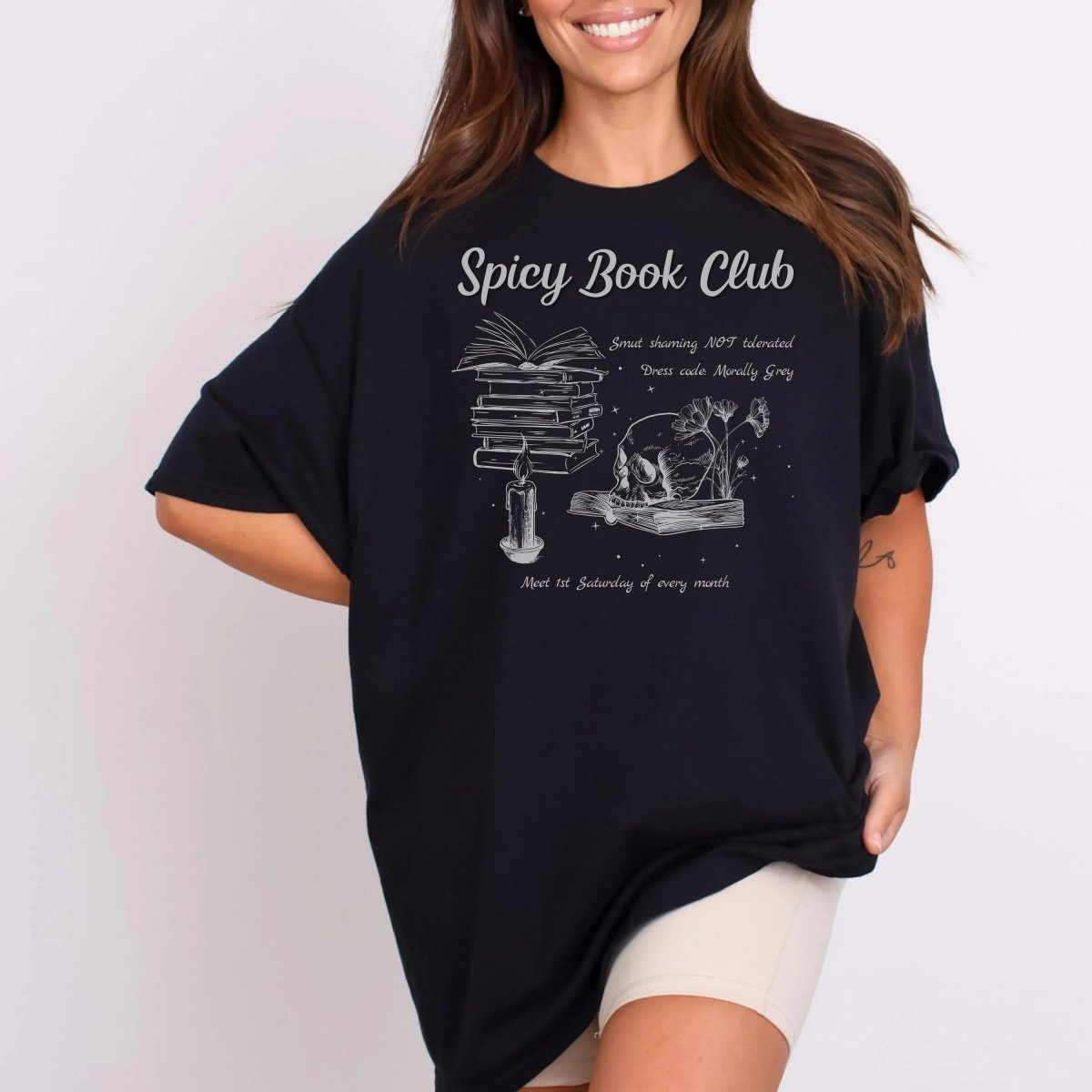 Spicy Book Club Shirt | Smut Book Lover Soft 100% Cotton Tee