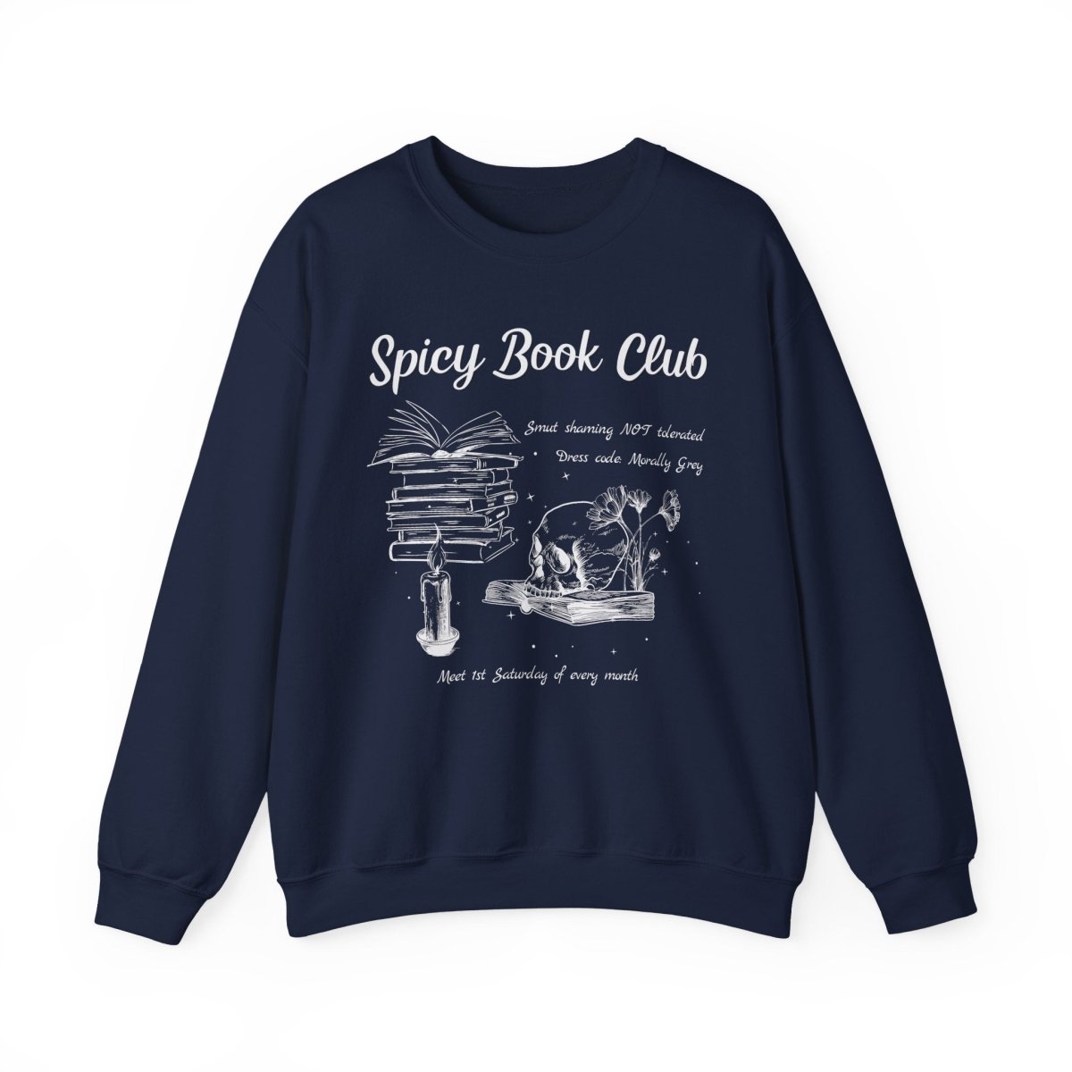 Spicy Book Club Sweatshirt | Smut Book Lover Cotton Blend Crewneck