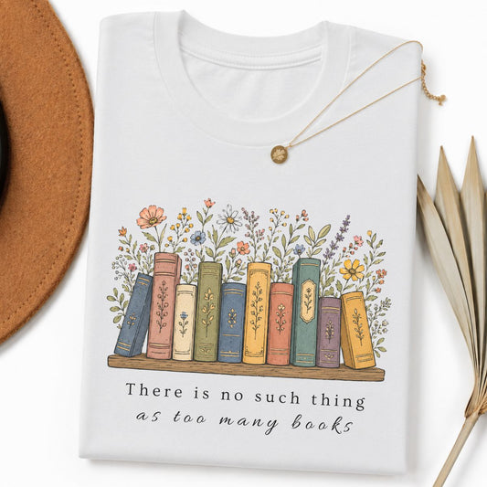 Too Many Books Tee