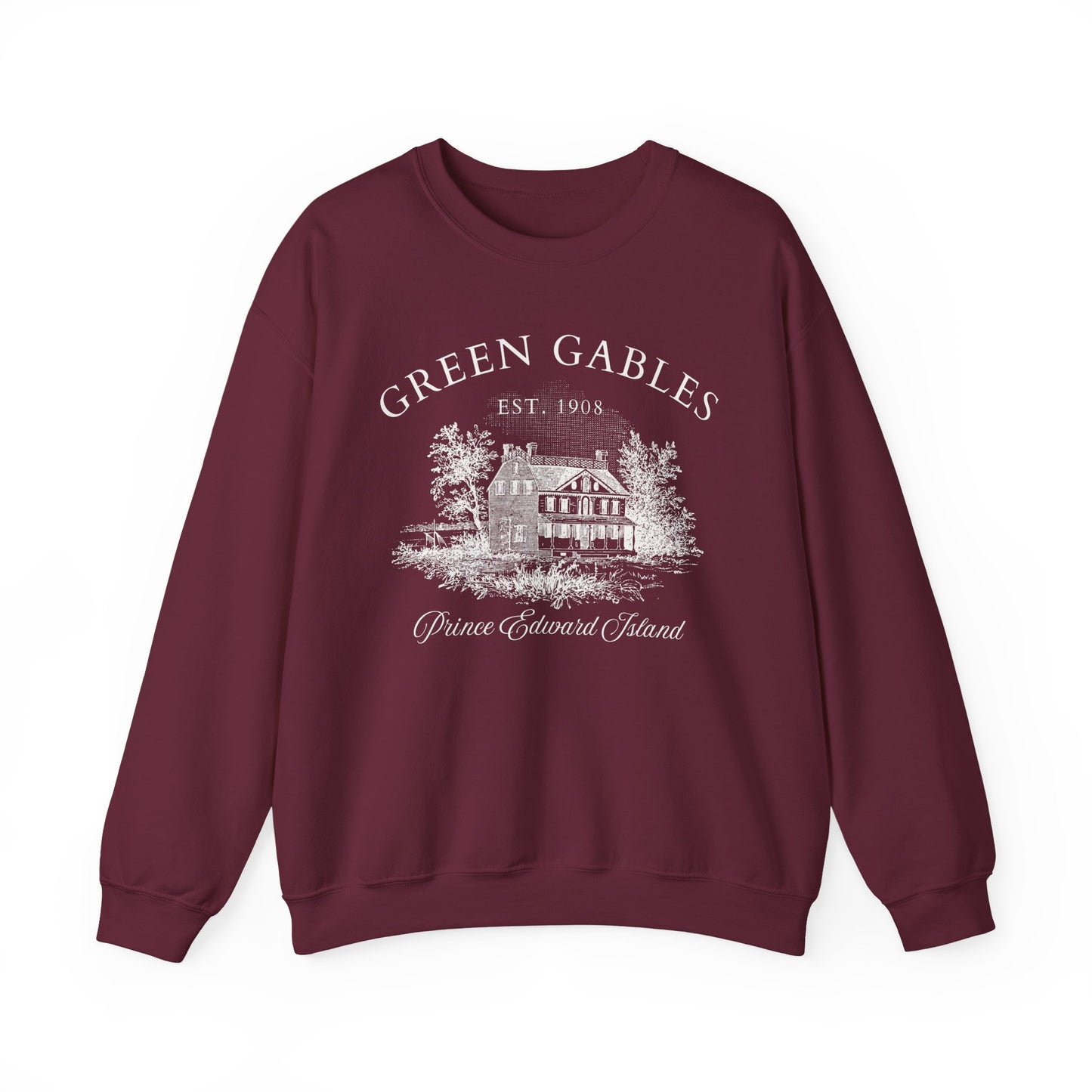 Green Gables Sweatshirt | Book Lover Cotton Blend Crewneck