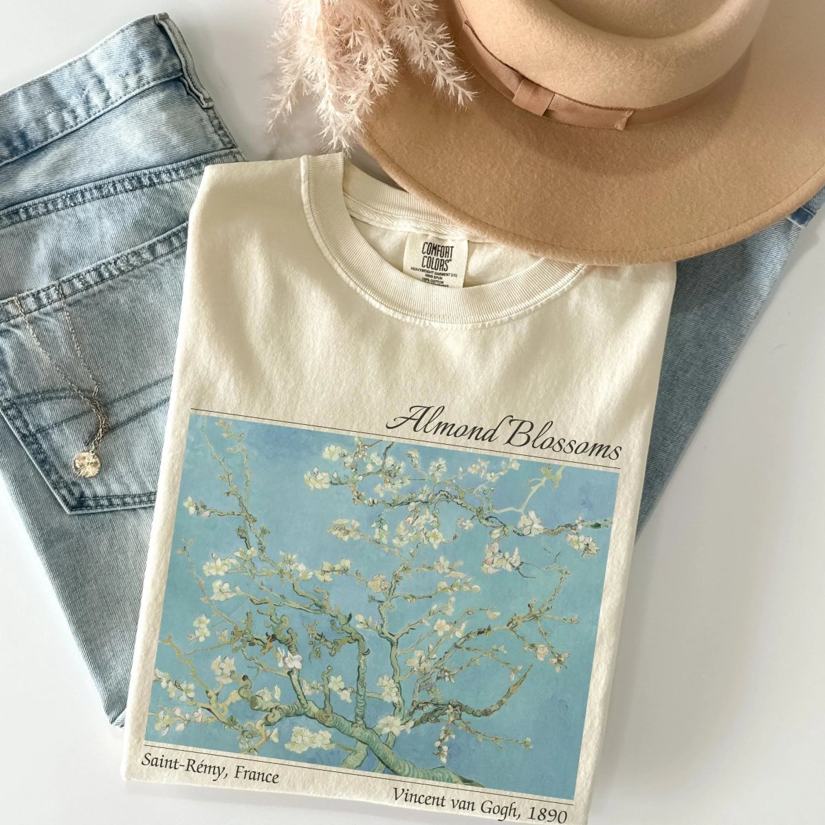 Van Gogh Almond Blossom Shirt | Art Comfort ColorsĀ® Cotton Tee