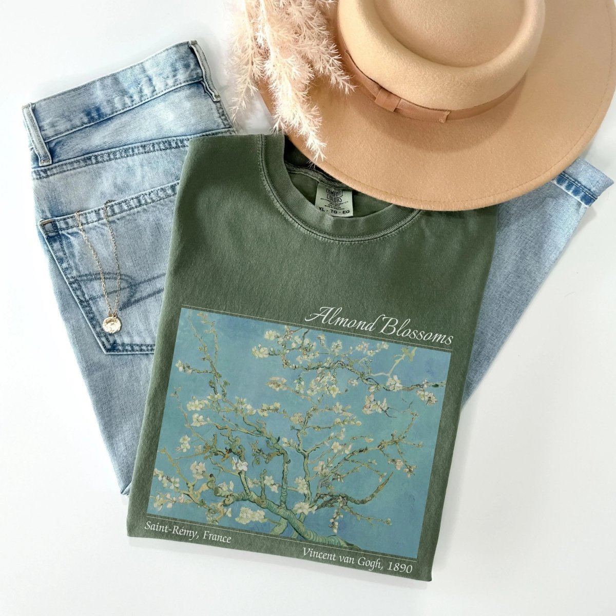 Van Gogh Almond Blossom Shirt | Art Comfort ColorsĀ® Cotton Tee