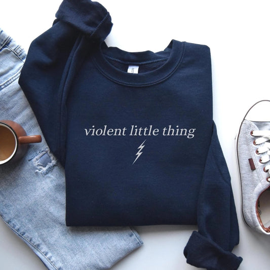 Violent Little Thing Sweatshirt | Romantasy Cotton Blend Crewneck
