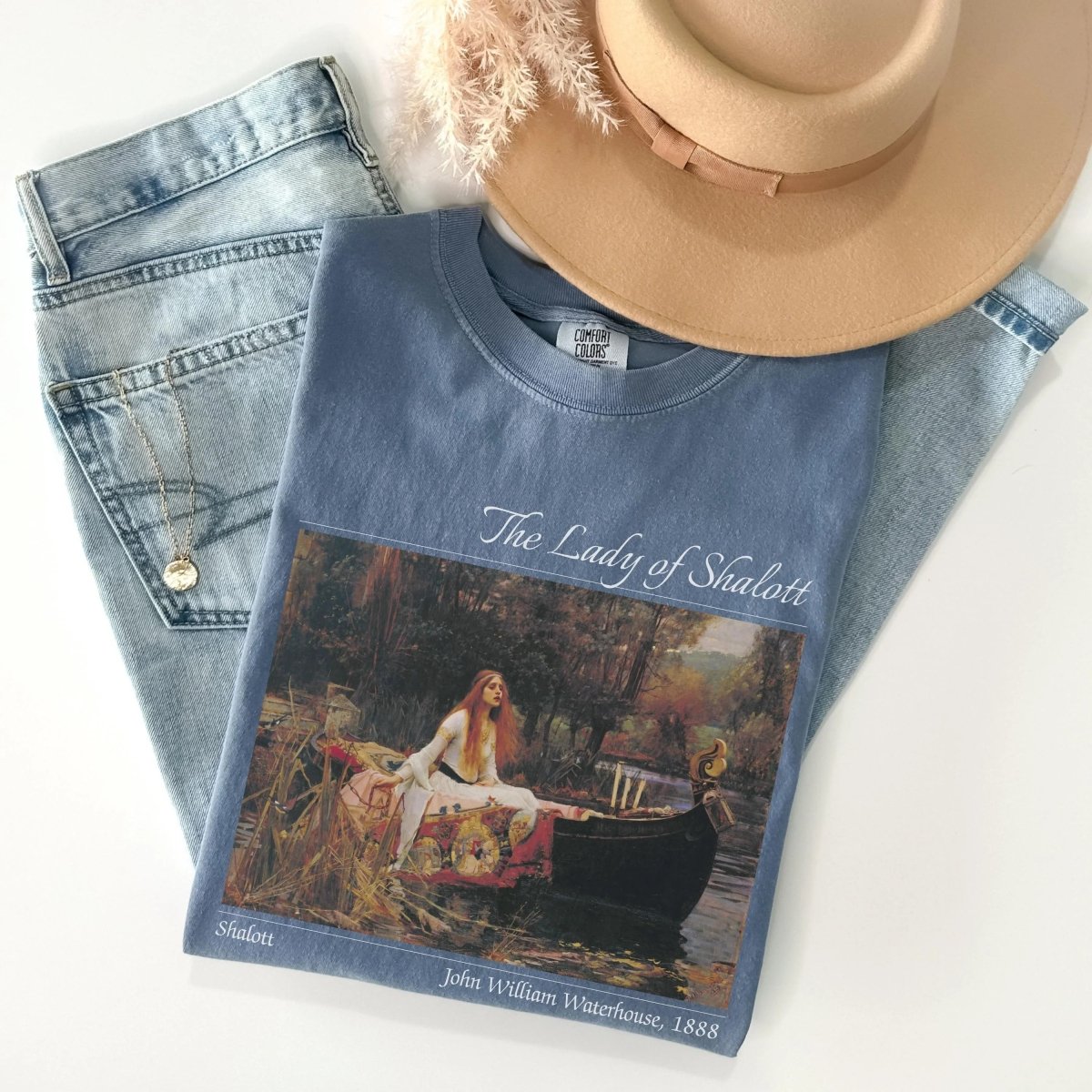 Waterhouse Lady of Shalott Shirt | Comfort Colors® 100% Cotton Tee