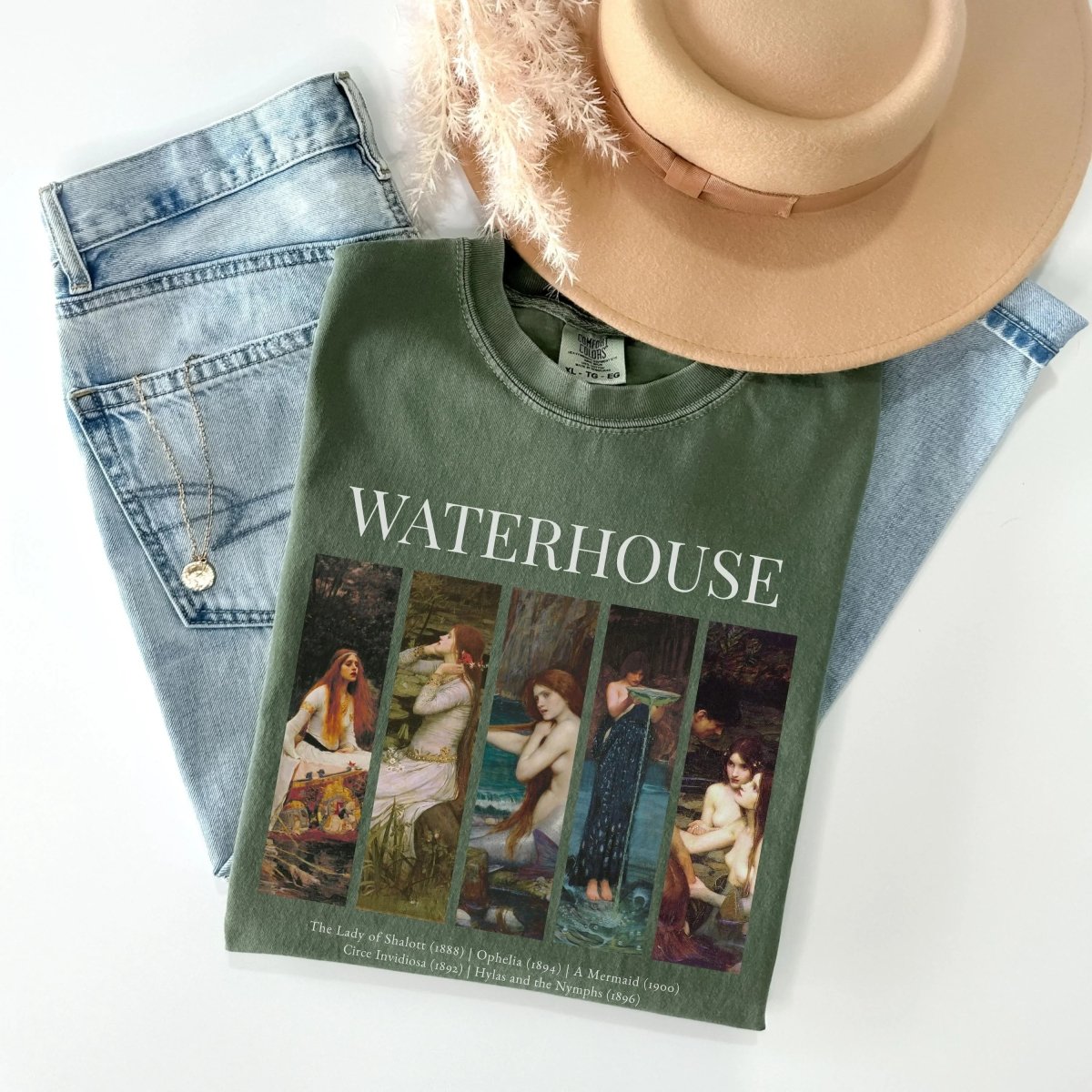 Waterhouse Painting Shirt | Art Comfort Colors® 100% Cotton Tee