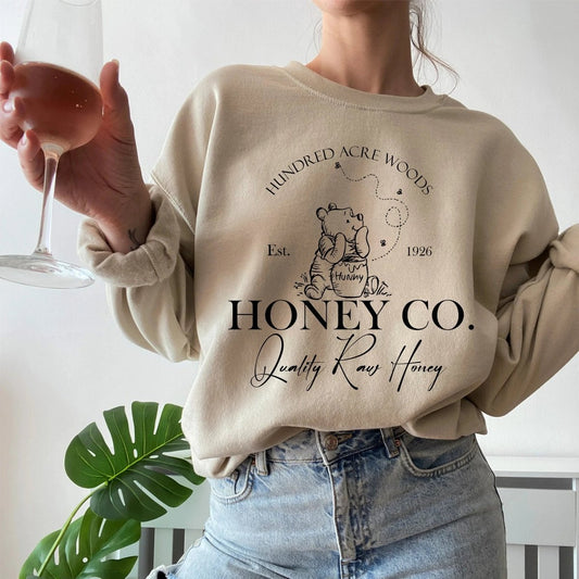 Winnie - the - Pooh Sweatshirt | Book Lover Cotton Blend Crewneck