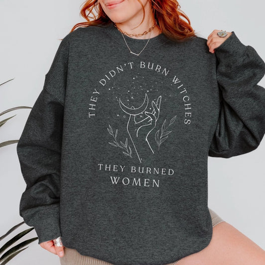 Witchy Feminist Sweatshirt | Cotton Blend Crewneck