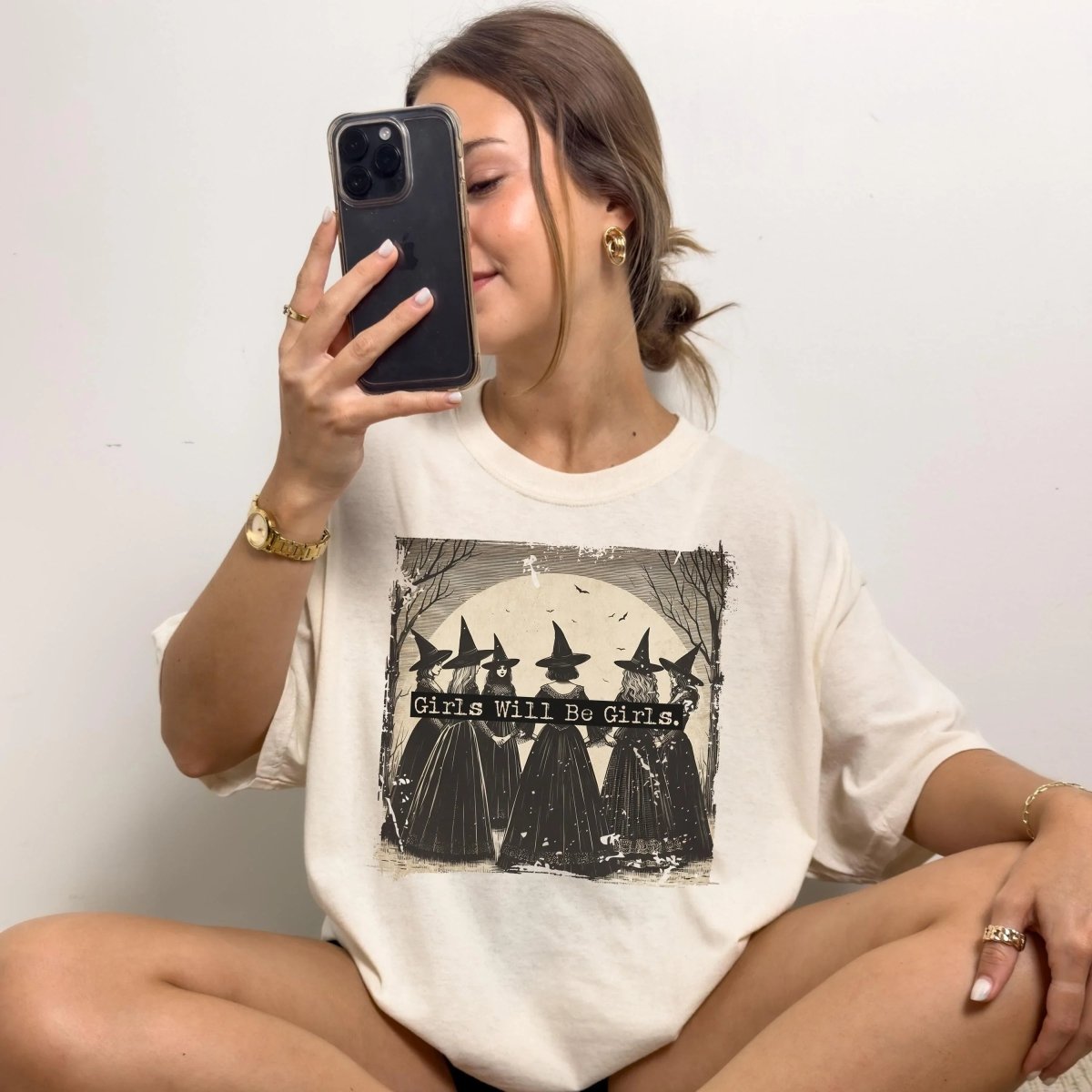 Witchy Girls Will be Girls Shirt | Feminist Soft 100% Cotton Tee