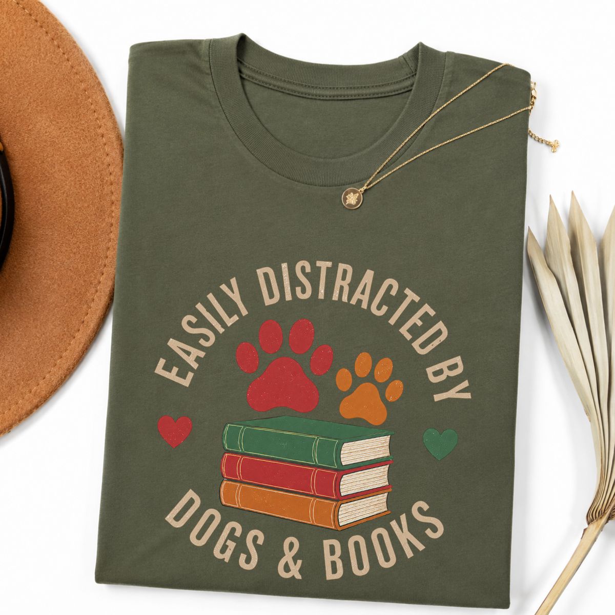 Dogs and Books Tee