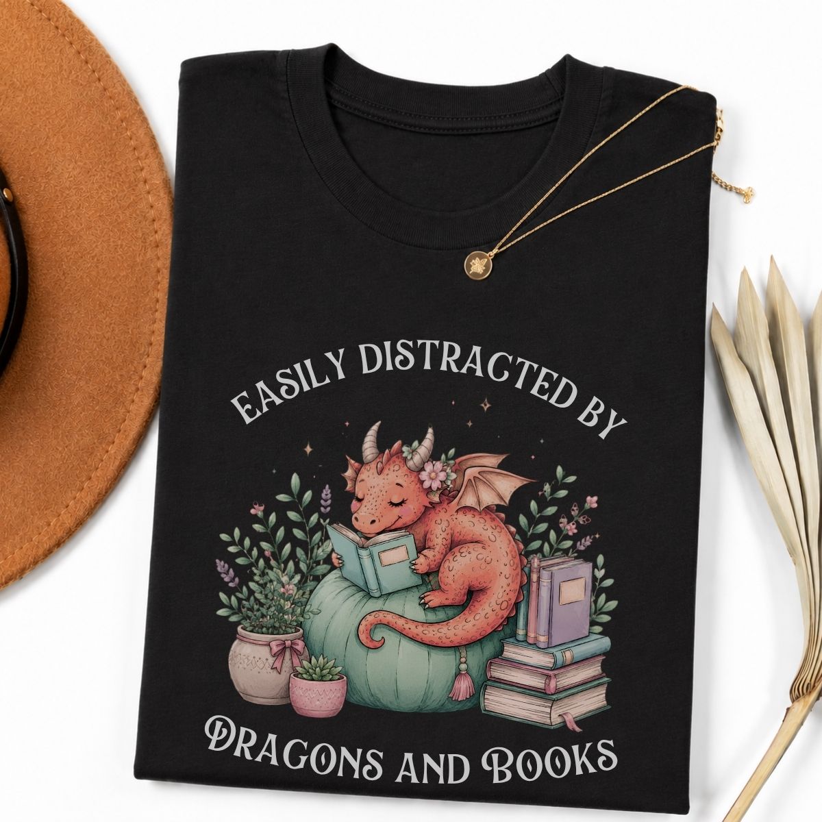 Dragons and Books Tee