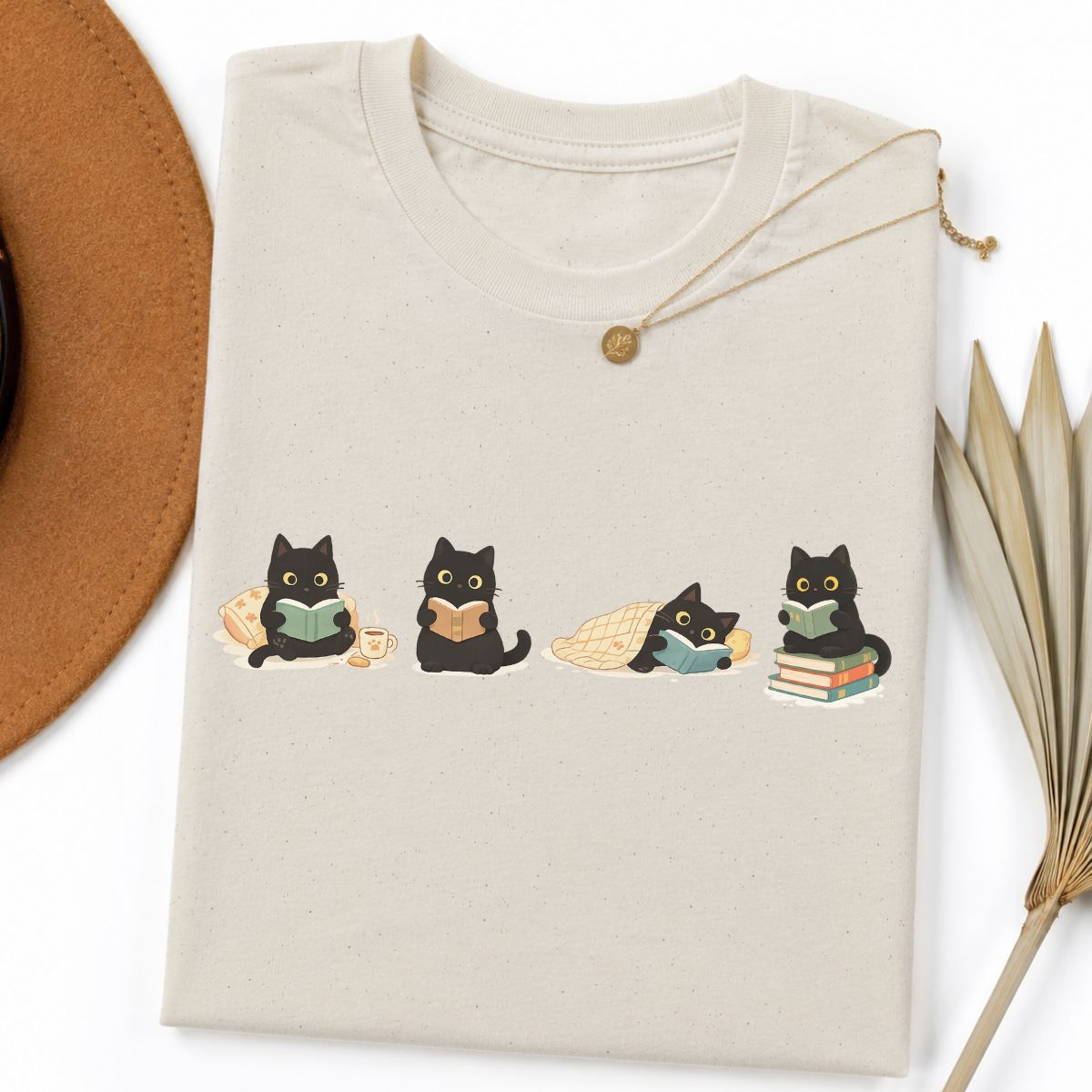 Cats and Books Tee