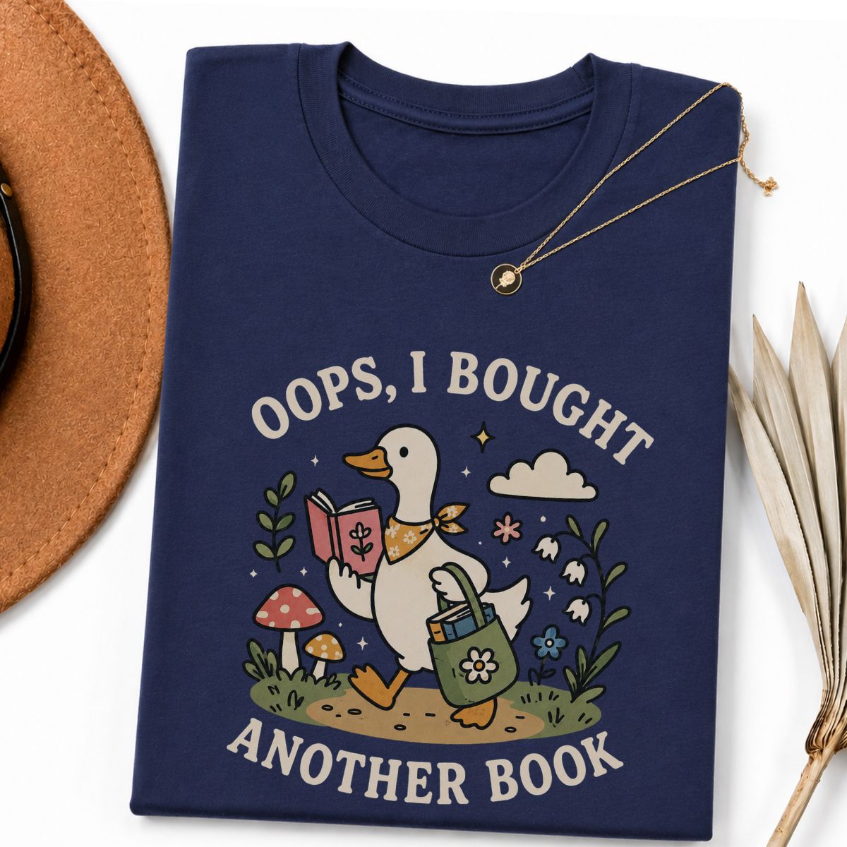 Funny Bookish Goose Tee
