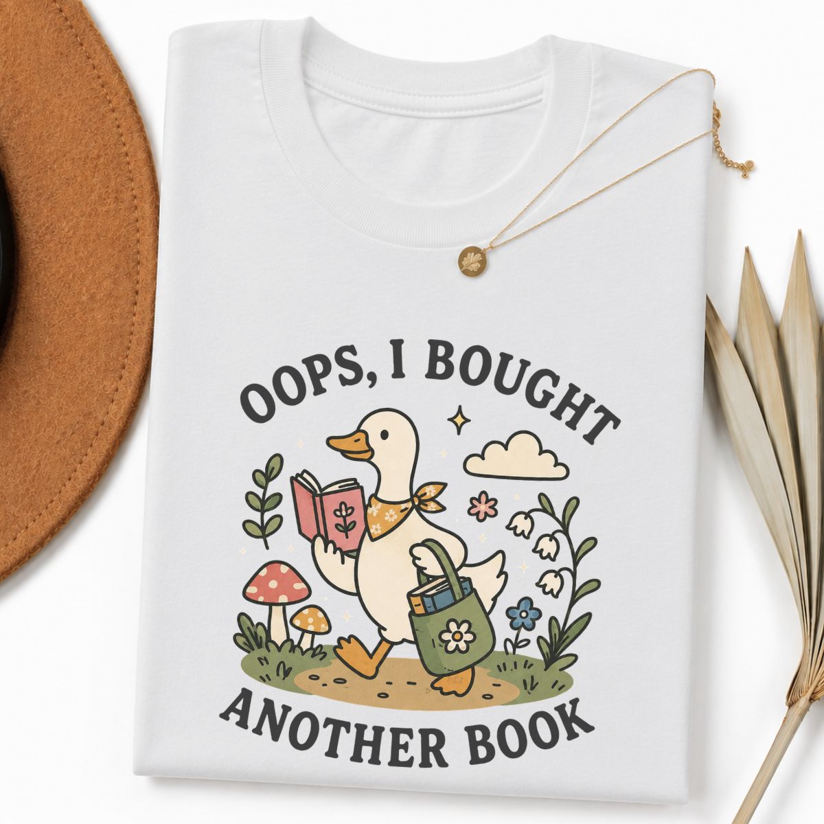 Funny Bookish Goose Tee