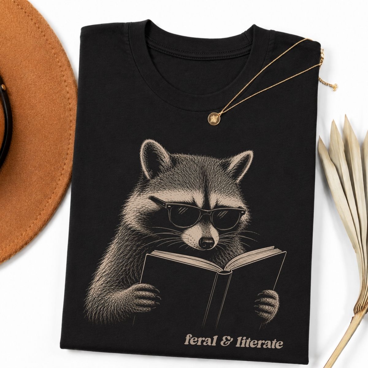 Literate Raccoon Tee