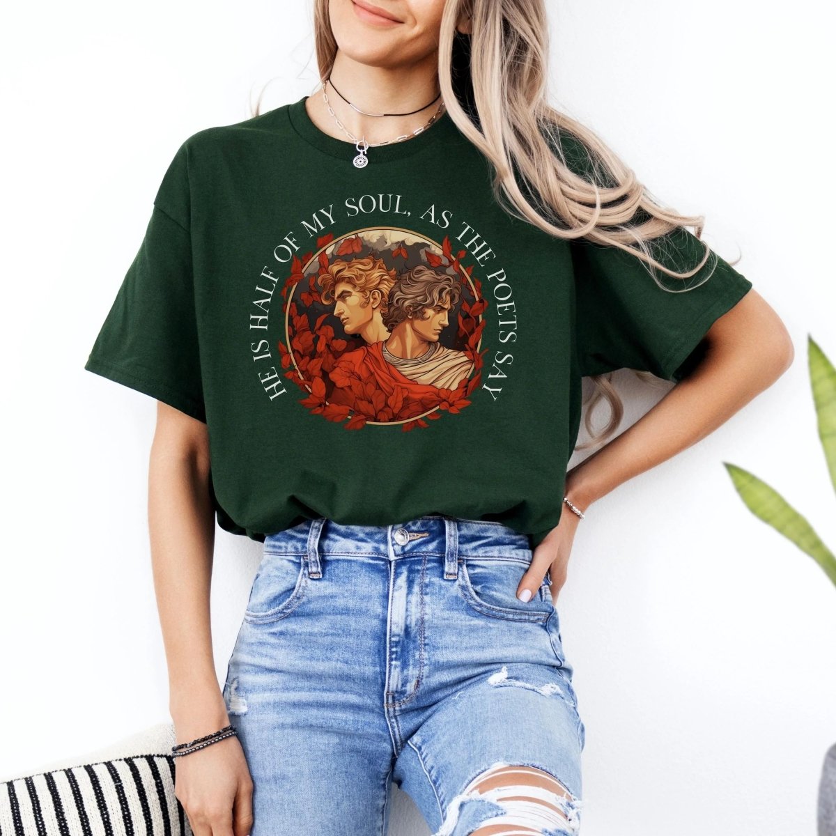 Achilles Patroclus Shirt | Romantasy Soft 100% Cotton Tee