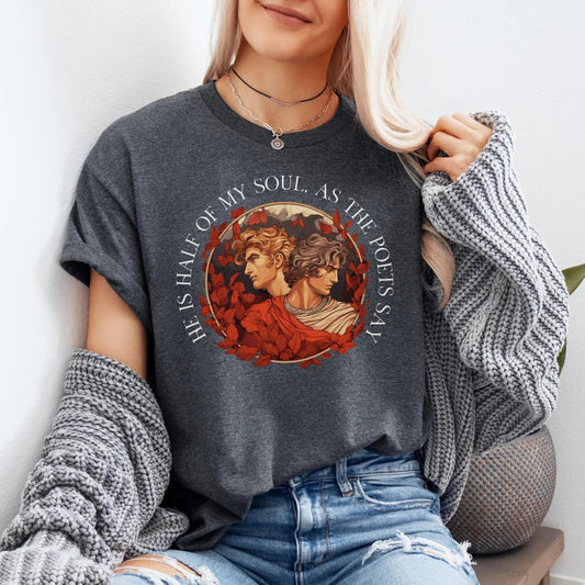 Achilles Patroclus Shirt | Romantasy Soft 100% Cotton Tee