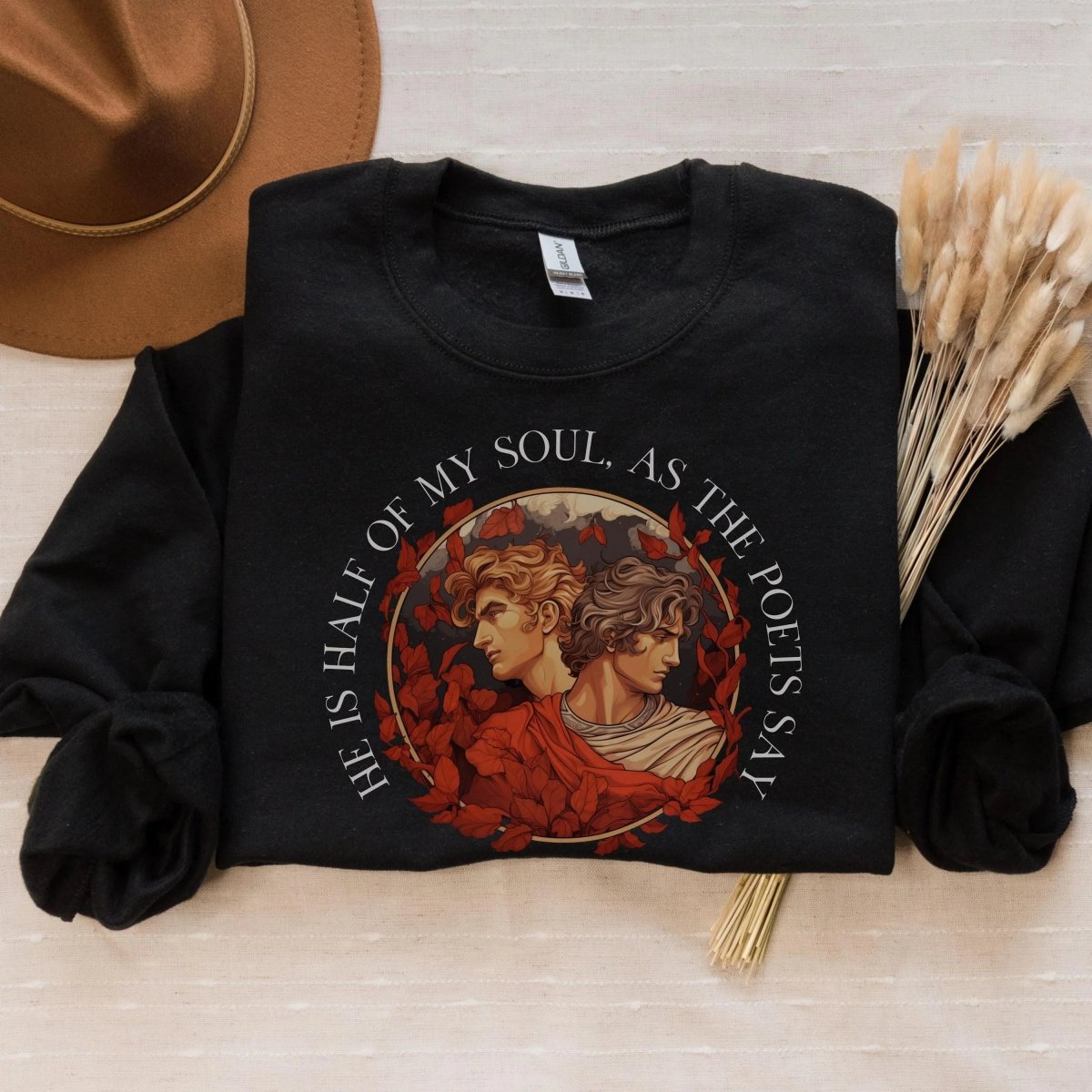 Achilles Patroclus Sweatshirt | Romantasy Cotton Blend Crewneck