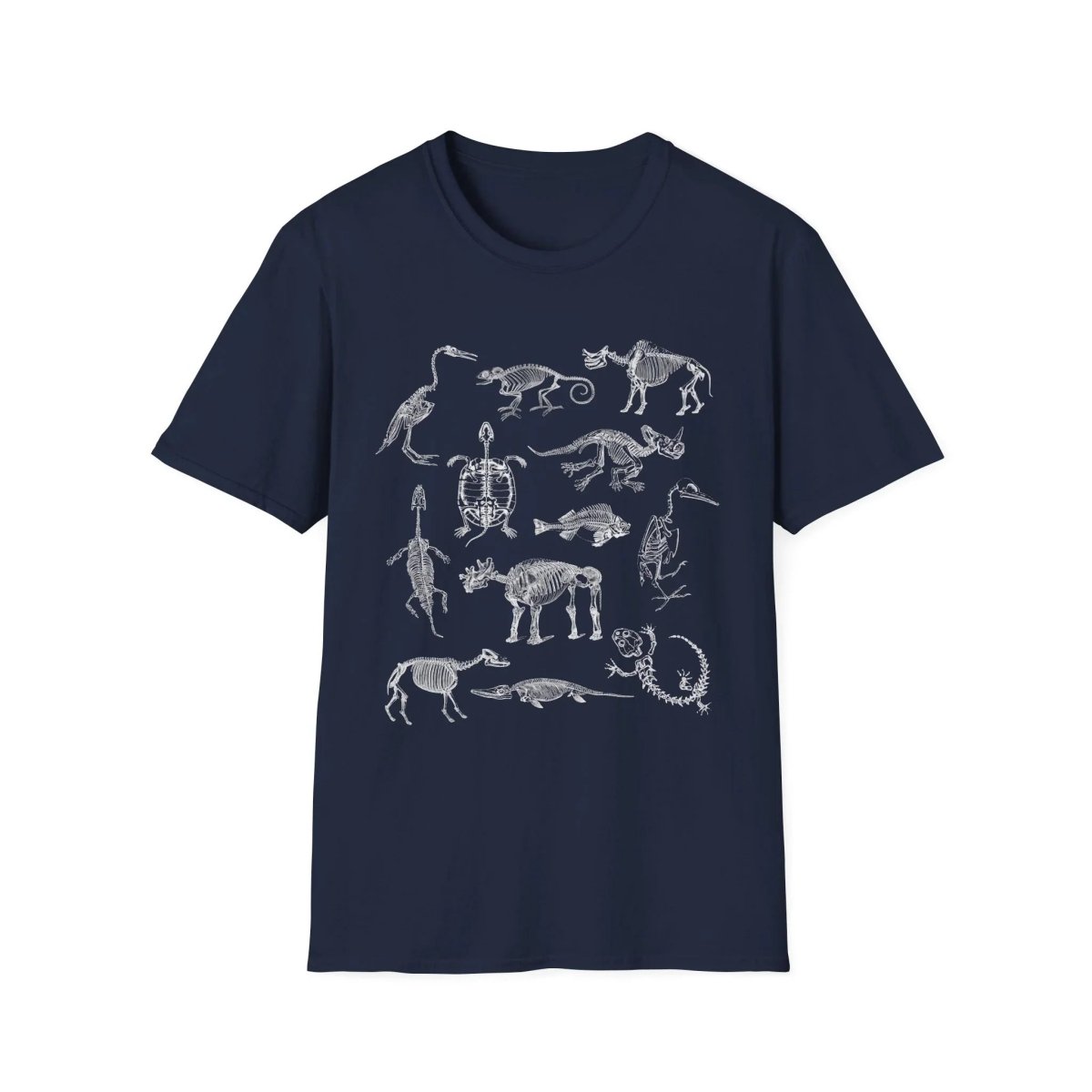 Animal Skeleton Shirt | Paleontology Soft 100% Cotton Tee