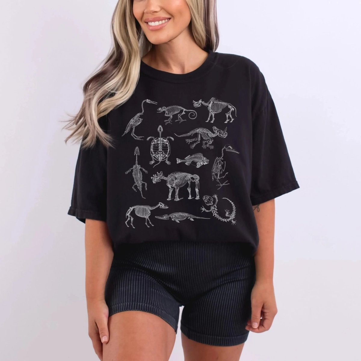 Animal Skeleton Shirt | Paleontology Soft 100% Cotton Tee