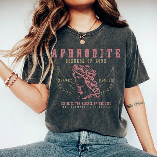 Aphrodite Shirt | Greek Myth Comfort Colors® 100% Cotton Tee