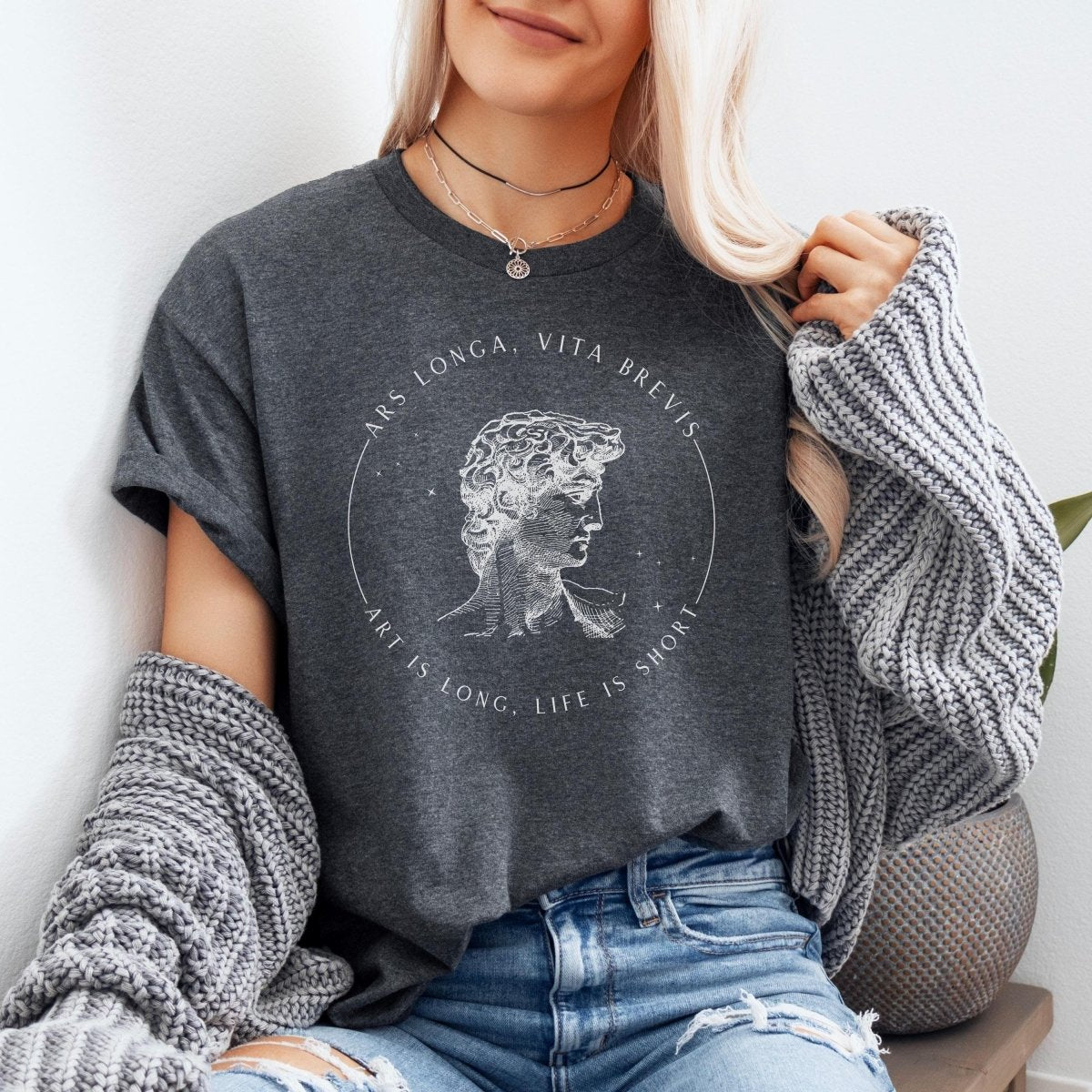 Ars Longa Vita Brevis Shirt | Dark Academia Soft 100% Cotton Tee