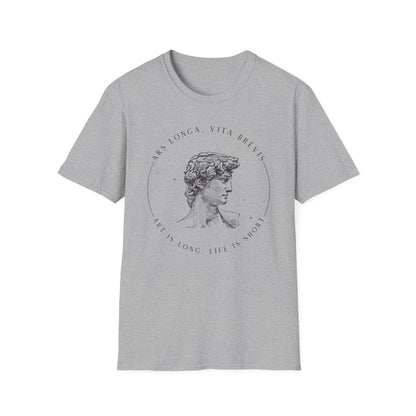 Ars Longa Vita Brevis Shirt | Dark Academia Soft 100% Cotton Tee