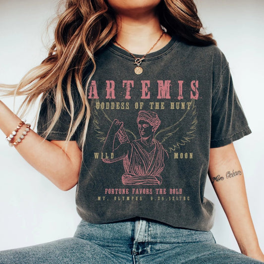Artemis Goddess Shirt | Greek Myth Comfort Colors® 100% Cotton Tee