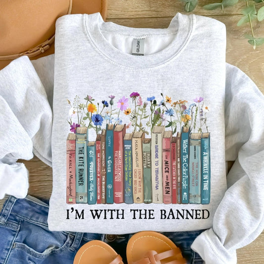 Banned Book Sweatshirt | Book Lover Cotton Blend Shirt